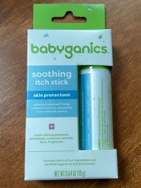 babyganics soothing itch stick New Net wt 0.64 oz (18g)